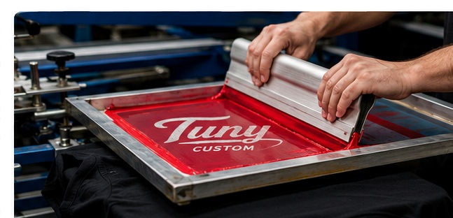 Custom apparel printing service